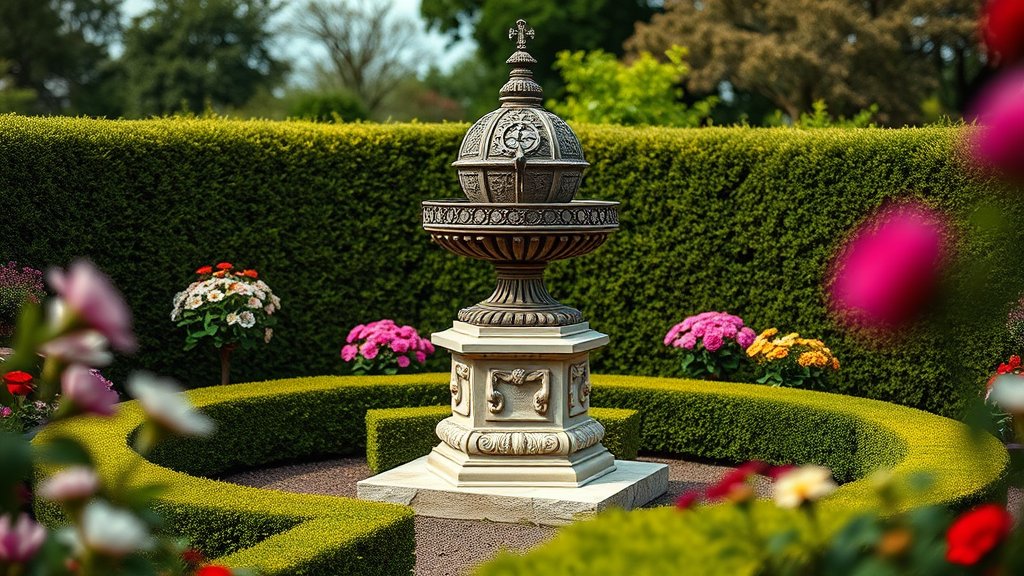 Tijdloze charme: zonnewijzers en waterklokken in je tuin